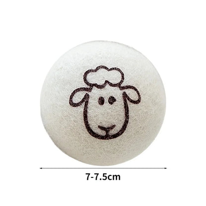 7CM Wool Drying Ball Anti-Entanglement Laundry Balls Reusable Home Washing Dryer Wool Balls Fabric Softener Clothes Drying Ball