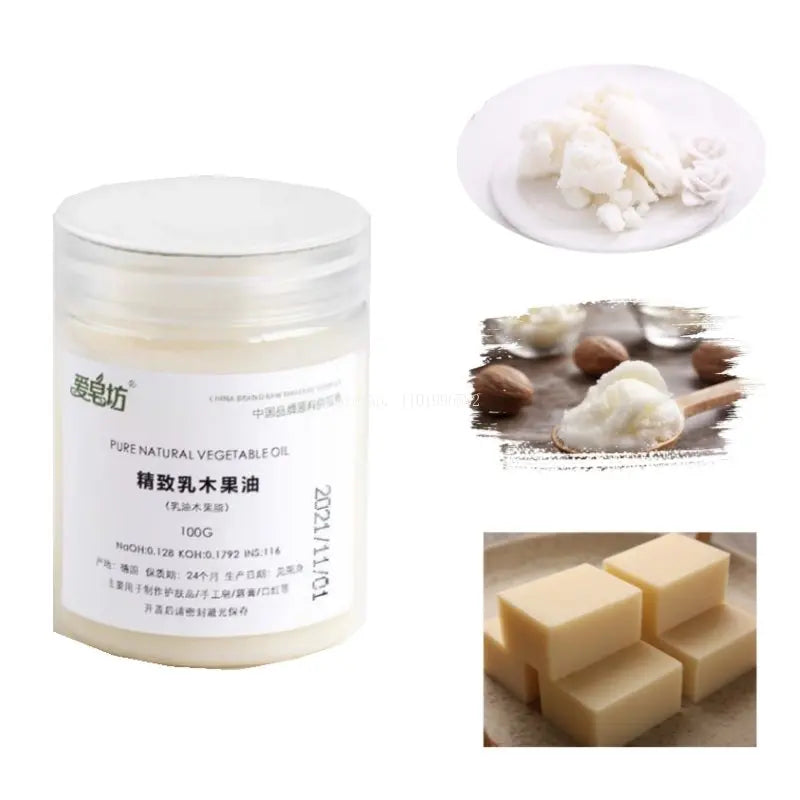 Delicate Shea Butter Grease Homemade Handmade Soap Material DIY Making Emulsion Lip Balm Lipstick Handmade Soap Raw Materials