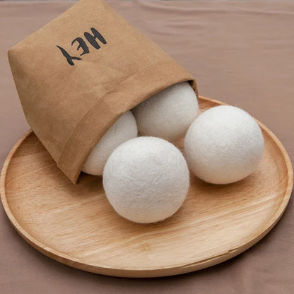 7CM Wool Drying Ball Anti-Entanglement Laundry Balls Reusable Home Washing Dryer Wool Balls Fabric Softener Clothes Drying Ball